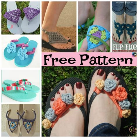 barefoot sandals crochet pattern free|crochet flip flop sandals pattern.